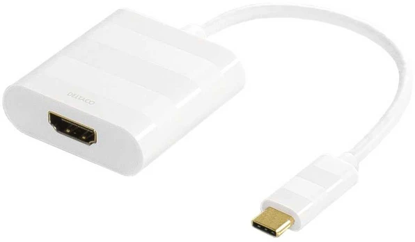 Deltaco USBC-HDMI1, USB, HDMI, 0.1m