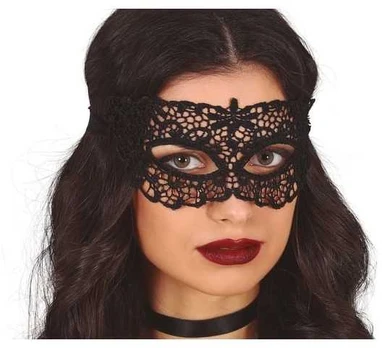 Fiesta Sort blonde halvmaske