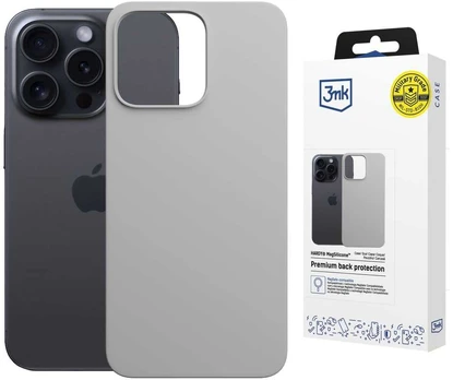 Dėklas 3MK Hardy MagSilicone do Apple iPhone 16 Pro Max titano