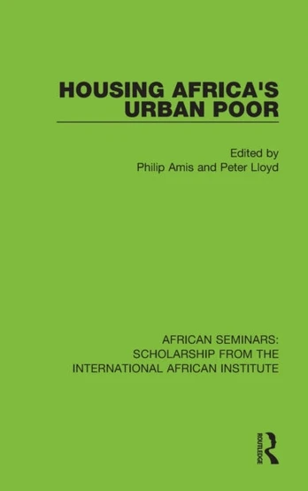 Housing Africa's Urban Poor