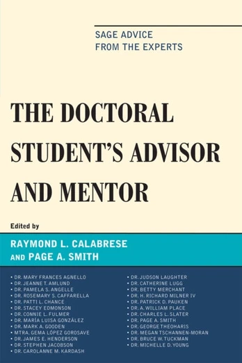 Doctoral StudentOs Advisor and Mentor