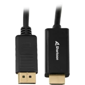 Kabelis Sharkoon Active Display port 1.2, HDMI, 1 m, juoda kaina