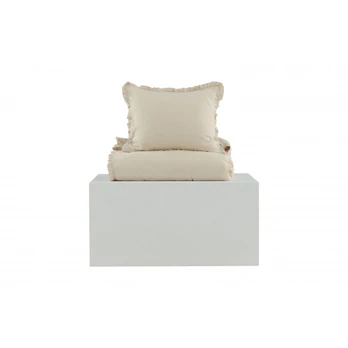 Lias Bed Set Cotton/linen - Beige - 150*200