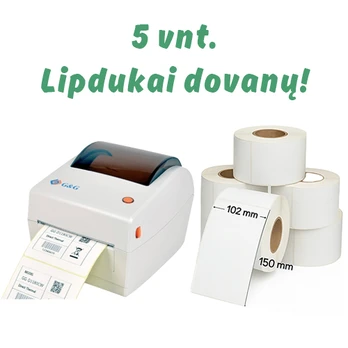Terminis etikečių spausdintuvas siuntoms USB