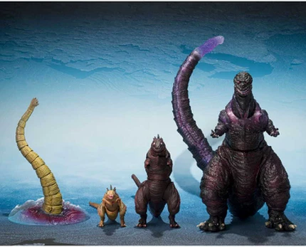 Tamashii Nations Godzilla The Second Form & Third Form & Giant Unidentified Creature S.H. MonsterArts set figures