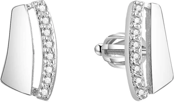 Beneto Sidabrinis earrings with zircons AGUP1638S
