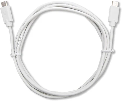 QOLTEC 52346 USB 2.0 cable type C male USB 2.0 type C male 2m Baltas