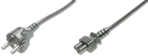 Laidas Assmann Schuko, IEC C5, 0.75 m, juoda