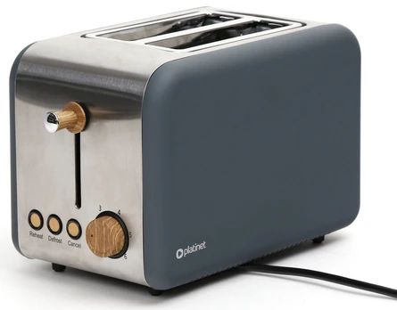 Platinet toaster PETVWGR, grey | 45466