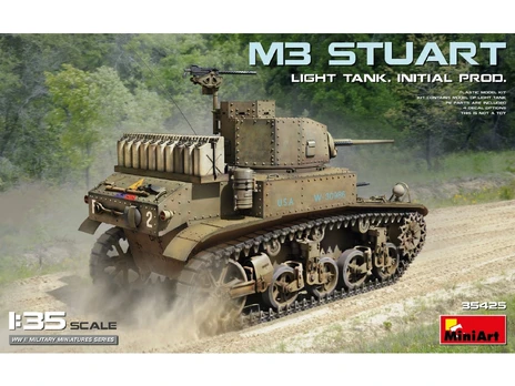 Miniart - M3 Stuart Light Tank. Initial Prod., 1/35, 35425