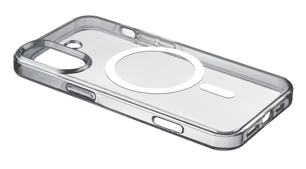 Dėkliukas Cellularline iPhone 16 Plus Gloss MagSafe, Transparent