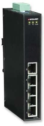 Šakotuvas Intellinet Network Solutions Switch 5x RJ45 10/100 pramoninis IP30, metalinis, DIN bėgiui