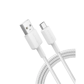 Audio kabelis Anker 322 Nylon Cable, White A81H6G21 USB-A to USB-C