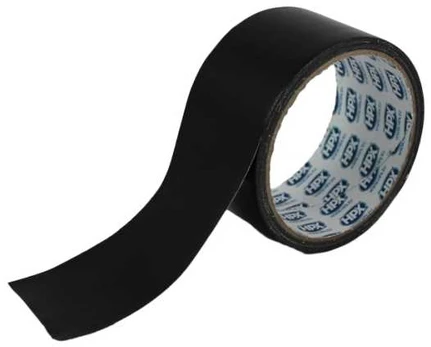 Usorteret Gaffatape sort, 48 mm x 5 m