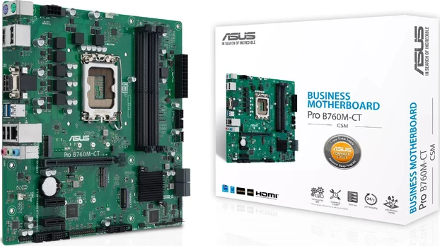 Pagrindinė plokštė MB ASUS PRO B760M-CT-CSM (INTEL,1700,DDR5,mATX)