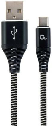 Gembird CC-USB2B-AMCM-1M-BW „Lightning“ kabelis Juoda, Balta