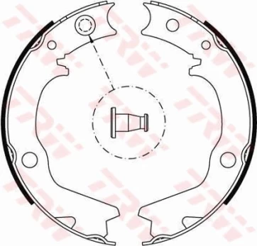 TRW GS8479 Brake shoe set