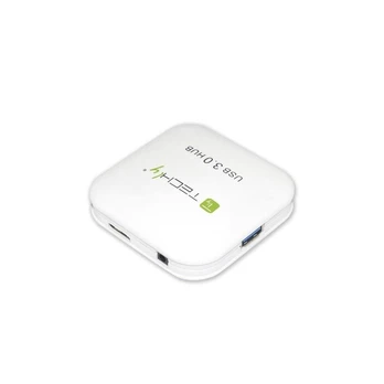 Techly IUSB3-HUB4-WH sąsajos šakotuvas 5000 Mbit/ai Balta