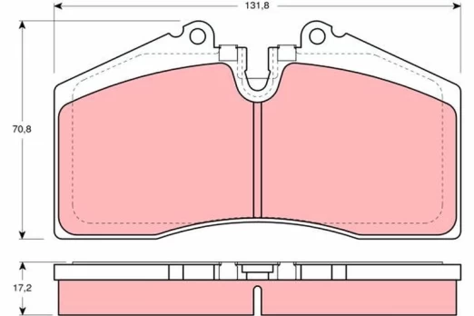 TRW GDB966 Brake pad set