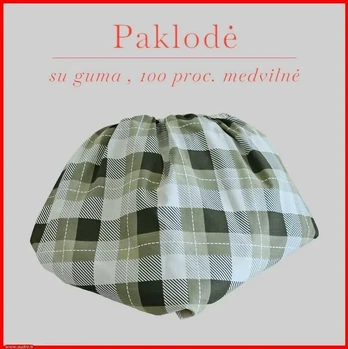 Paklodė su guma - 100x200+20cm.