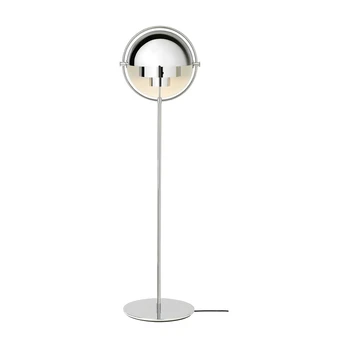 GUBI Multi-Lite grindų lempa, aukštis 148 cm, chromas/chromas