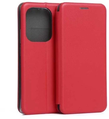 Beline Dėklas Book Magnetic Poco M6 Pro raudonas/red