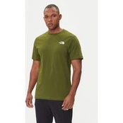 The North Face Marškinėliai Redbox NF0A87NP Žalia Regular Fit
