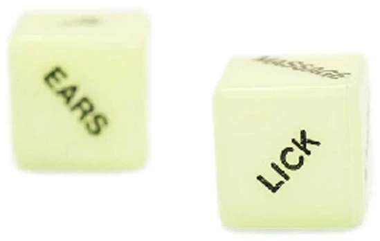 Loving Joy Glow-in-the-Dark Intimate Dice Game - Multi-Action Set