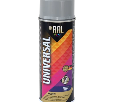 Aerozoliniai dažai INRAL UNIVERSAL, RAL7024, 400 ml pilki