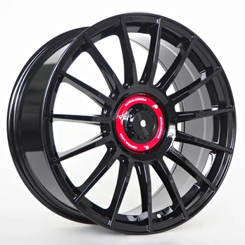 Ratlankis James 8X18 5X100/112 ET45 73,1 Glossy black with center cap red