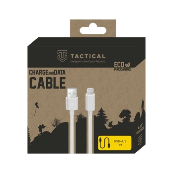 Tactical Smooth Thread Cable USB-A|Lightning 1m Baltas