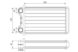 VALEO VAL812255 Interior heater radiator kaina