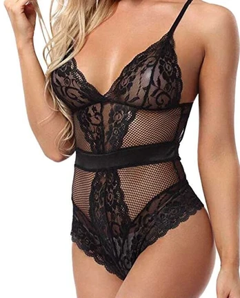 Seksualus nėriniuotas bodis Classy Lace