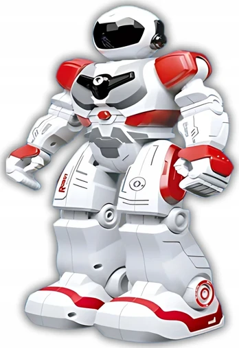Madej Nuotoliniu būdu valdomas robotas, baltas ir raudonas