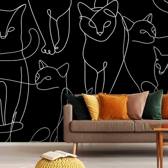 Artgeist Fototapetas - Cat Habits - First Variant