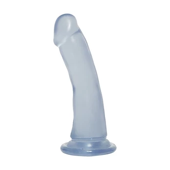 Doc Johnson Crystal Jellies Slim Model 6.5'' Transparent Suction Base
