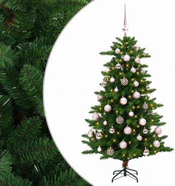 Dirbtinė Kalėdų eglutė su burbulais 150 cm 150 LED Šilta balta