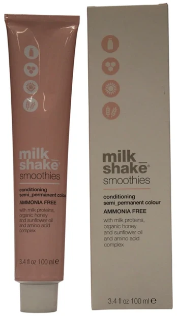Milk Shake Smoothies Semi-Permanent Hair Dye 8.34 Chiaro Dor. Rame, 100 ml