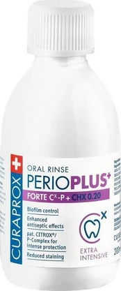 Dantų skalavimo skystis Curaprox Perio Plus + Forte 0.20 CHX, 200 ml
