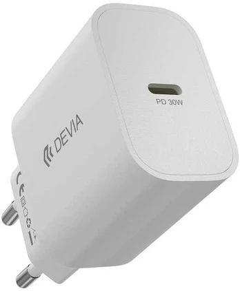 Devia wall charger Smart PD GaN 30W 1x USB-C baltas