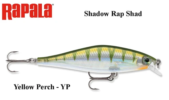 Vobleris Rapala Shadow Rap Shad SDRS09 Yellow Perch 9 cm