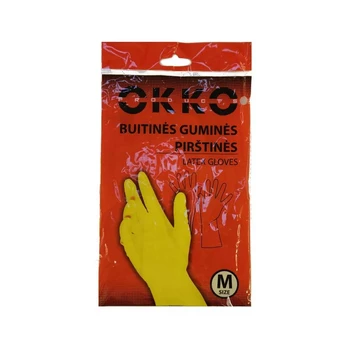 Pirštinės guminės Okko, guma, M