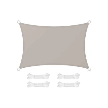 Saulės burė 2 x 3 m stačiakampio formos, taupe spalvos