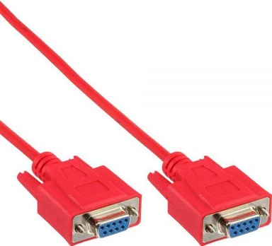 InLine DB-9 - DB-9, 3m, Raudona (12224B)