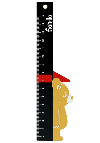 Medinė liniuotė MEŠKA (15 cm)