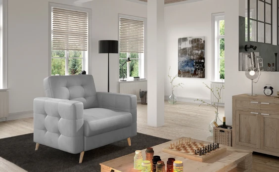 Fotelis Asgard Monolith 84, pilkas, 92 cm x 105 cm x 88 cm