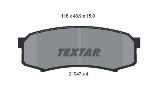 TEXTAR 2194701 Brake pad set