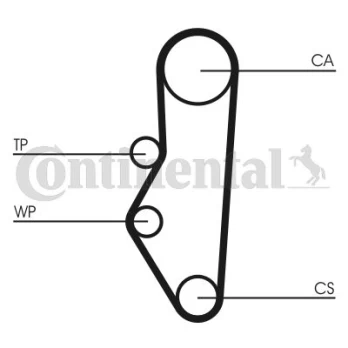 CONTI CT 525 K1 Timing kit (belt+ sprocket)