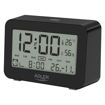 Žadintuvas Adler Alarm Clock AD 1196b Black, Alarm function
