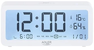 Žadintuvas Adler Alarm Clock AD 1195w White, Alarm function